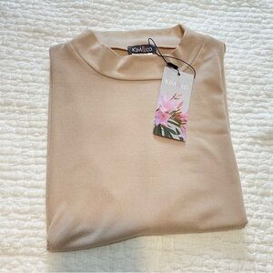 Kim & Co. Soft Touch Sleeveless Mock Neck Top